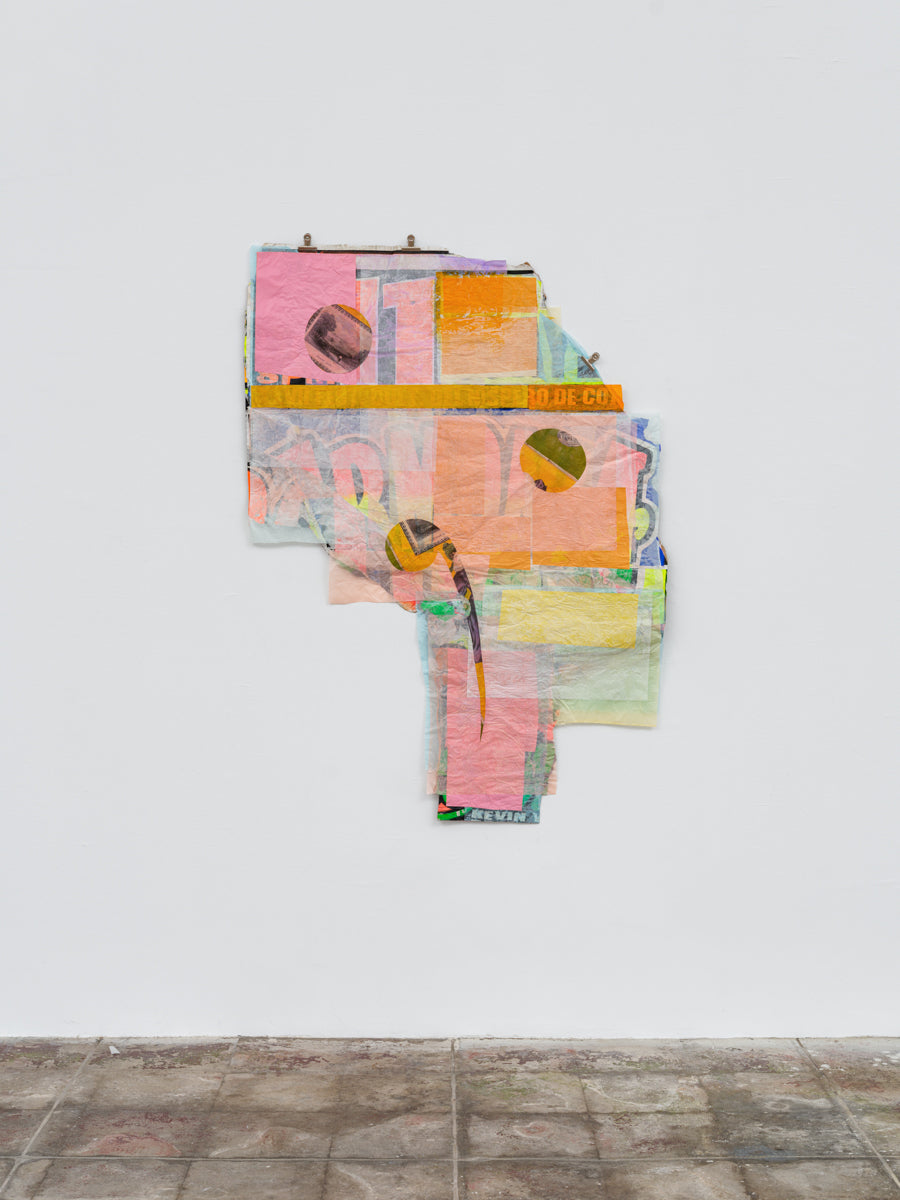 Hanging collage by Lotte Andersen